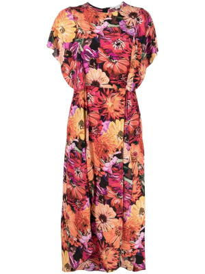 

All-over floral-print midi dress, Stella McCartney All-over floral-print midi dress