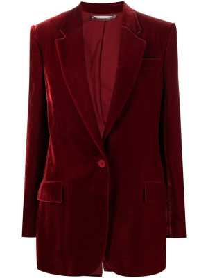 

One-button boyfriend velvet blazer, Stella McCartney One-button boyfriend velvet blazer
