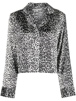 

Leopard-print silk shirt, Stella McCartney Leopard-print silk shirt