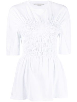 

Smocked cotton T-shirt, Stella McCartney Smocked cotton T-shirt