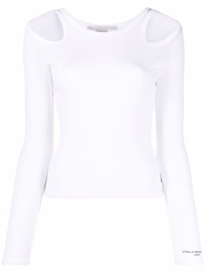 

Cut-out long-sleeve top, Stella McCartney Cut-out long-sleeve top