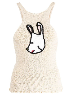 

Animal-motif knitted top, Stella McCartney Animal-motif knitted top