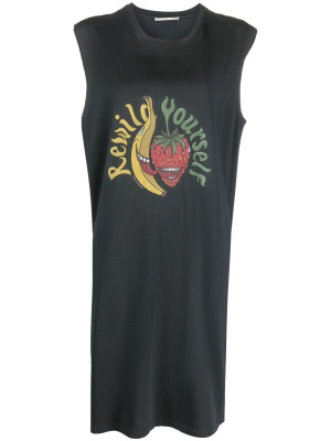 

Graphic-print sleeveless dress, Stella McCartney Graphic-print sleeveless dress