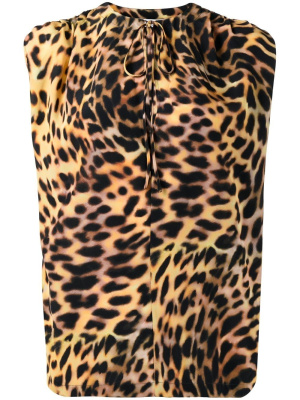 

Leopard-print silk blouse, Stella McCartney Leopard-print silk blouse