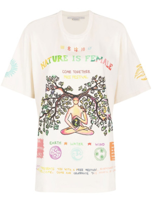 

Nature Is Female print T-shirt, Stella McCartney Nature Is Female print T-shirt