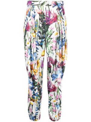 

Floral-print tappered trousers, Stella McCartney Floral-print tappered trousers