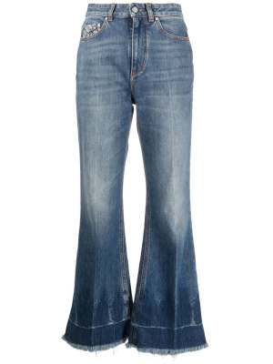 

Frayed-edge cropped jeans, Stella McCartney Frayed-edge cropped jeans