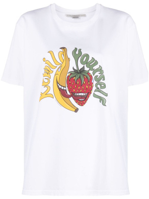 

Graphic-print slogan t-shirt, Stella McCartney Graphic-print slogan t-shirt