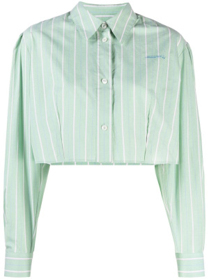 

Stripe-pattern cropped shirt, Marni Stripe-pattern cropped shirt