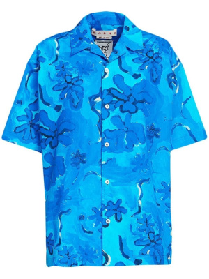 

Floral-print short-sleeve shirt, Marni Floral-print short-sleeve shirt