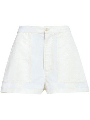 

Logo-embroidered high-waist shorts, Marni Logo-embroidered high-waist shorts