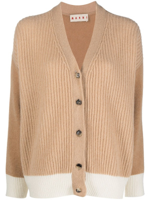 

Contrast detailing V-neck cardigan, Marni Contrast detailing V-neck cardigan