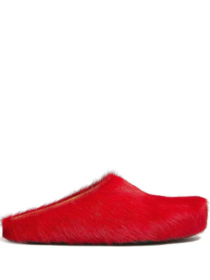

Sabot brushed leather slides, Marni Sabot brushed leather slides