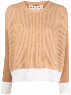 

Two-tone cashmere sweater, Marni Two-tone cashmere sweater