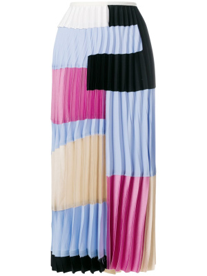 

Colour block pleated skirt, Marni Colour block pleated skirt
