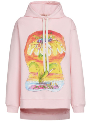 

Graphic-print cotton hoodie, Marni Graphic-print cotton hoodie