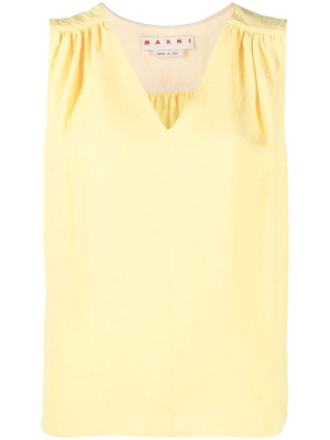 

Jacquard ruched top, Marni Jacquard ruched top