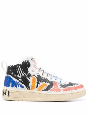 

X Veja V15 high-top sneakers, Marni X Veja V15 high-top sneakers