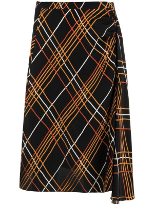 

Grid-pattern silk skirt, Marni Grid-pattern silk skirt