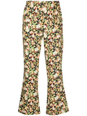 

Floral-print pull-on trousers, Marni Floral-print pull-on trousers