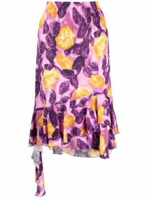 

Graphic-print midi skirt, Marni Graphic-print midi skirt