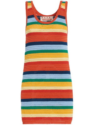 

Colour-block crochet dress, Marni Colour-block crochet dress