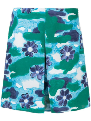 

Floral-print mini skirt, Marni Floral-print mini skirt