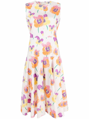 

Floral-print sleeveless dress, Marni Floral-print sleeveless dress