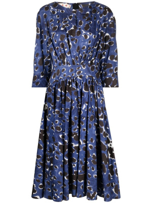 

Abstract-print midi dress, Marni Abstract-print midi dress