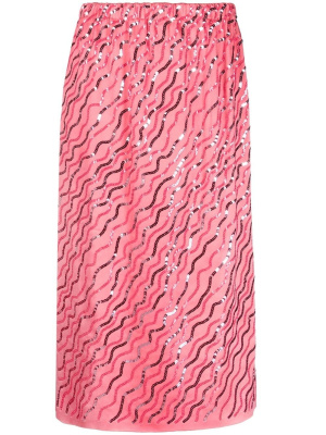 

Sequin-embellished A-line skirt, Marni Sequin-embellished A-line skirt