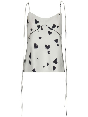 

Heart-print silk top, Marni Heart-print silk top