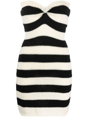 

Striped strapless knitted dress, Marni Striped strapless knitted dress