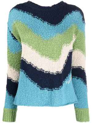 

Patterned intarsia-knit jumper, Marni Patterned intarsia-knit jumper