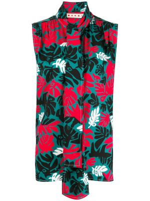 

Eyed leaves print top, Marni Eyed leaves print top