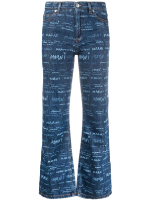 

-print straight-leg jeans, Marni -print straight-leg jeans