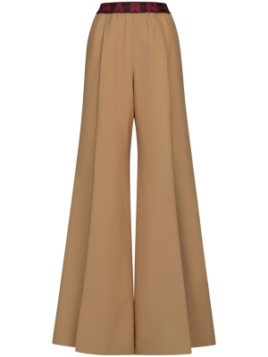 

Logo-print palazzo trousers, Marni Logo-print palazzo trousers