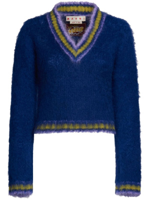 

V-neck mohair-blend jumper, Marni V-neck mohair-blend jumper