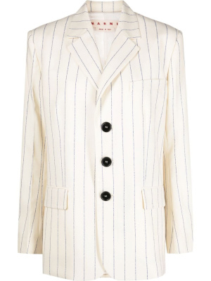 

Striped virgin-wool blazer, Marni Striped virgin-wool blazer