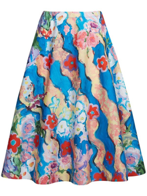 

Floral-print A-line skirt, Marni Floral-print A-line skirt
