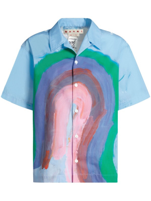 

Graphic-print cotton shirt, Marni Graphic-print cotton shirt