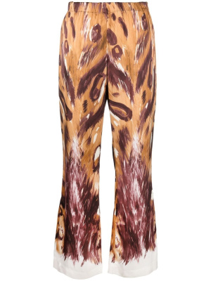 

Graphic-print flared trousers, Marni Graphic-print flared trousers