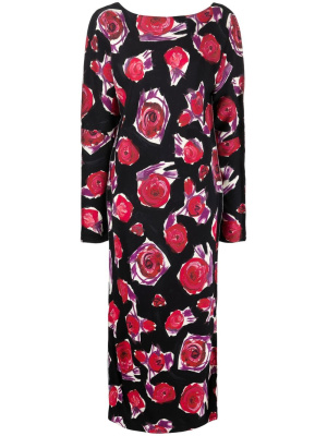 

Rose print long dress, Marni Rose print long dress