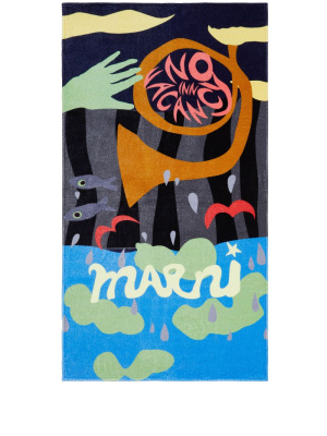 

Graphic-print beach towel, Marni Graphic-print beach towel