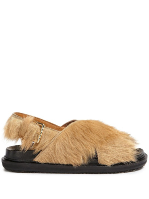 

Fussbett faux-fur sandals, Marni Fussbett faux-fur sandals
