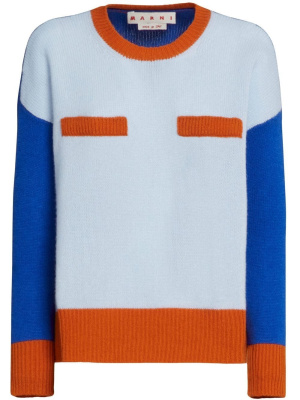 

Colour-blocked cashmere jumper, Marni Colour-blocked cashmere jumper