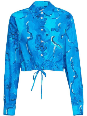 

Graphic-print cropped shirt, Marni Graphic-print cropped shirt