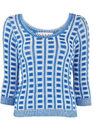 

Patterned U-neck jumper, Marni Patterned U-neck jumper