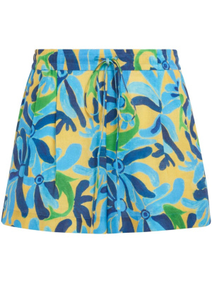 

Abstract-print drawstring shorts, Marni Abstract-print drawstring shorts
