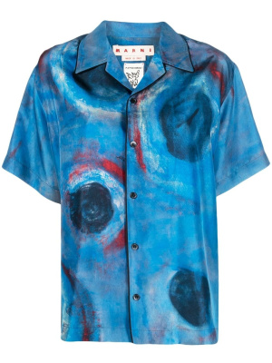 

Abstract-print silk shirt, Marni Abstract-print silk shirt