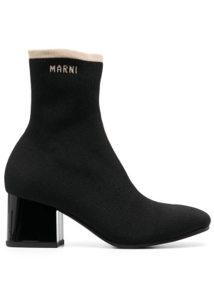 

60mm ribbed ankle boots, Marni 60mm ribbed ankle boots